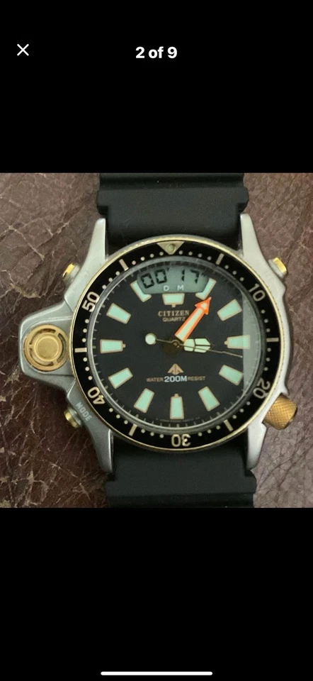 Reloj Citizen Promaster Aqualand Hombre C023-088069 Cuarzo Analógico Digital 38mm 7" Foto 2 de 4