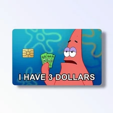 Patrick Star Credit Card Sticker Debit Card Skin Cover