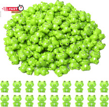100 Pack Mini Green Plastic Frogs, Small Frog...