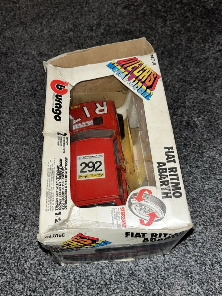 DE COLECCIÓN BURAGO FIAT RITMO ABARTH 1/24 MODELO DE METAL FUNDIDO A PRESIÓN #220 Foto 2 de 3