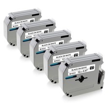 M-K231 M Tape 12mm 0.47 White Label Tape Compatible for Brother M Tape M231 M...