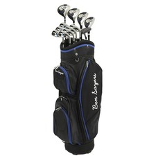 Image of Ben Sayers M8 Graphite 13 Piece Package Set with 6 Way Cart Bag - Black/Blue