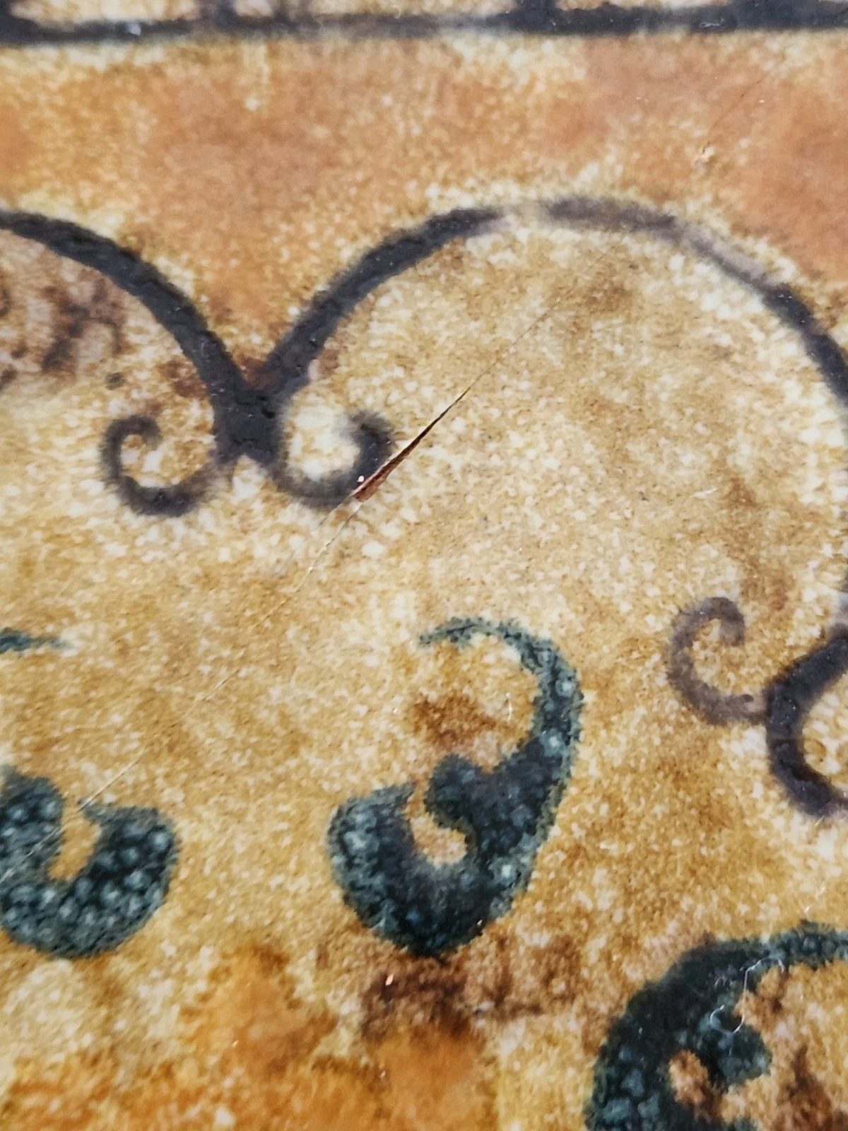 Vintage Mirasol Ceramic Tile Trivet Cork Back Italian Art Hot Plate Monterey CA - product detail image 3