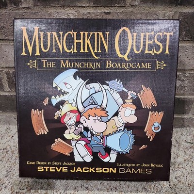 Munchkin Quest Board Game Steve Jackson 1st Edition Complete + 2 expansions