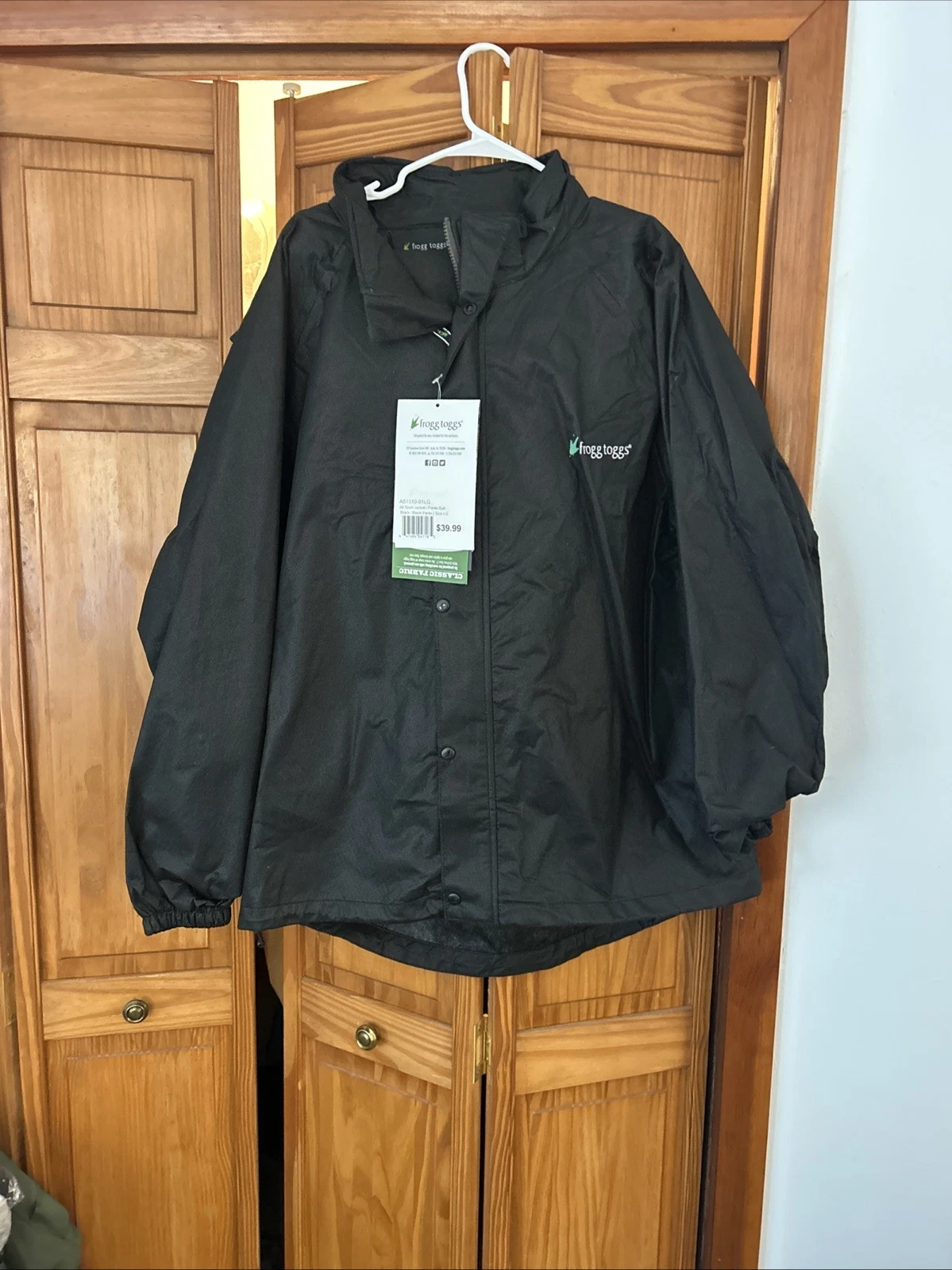 Frogg Toggs All Sport Rain Suit Black Size Large - AS1310-01LG