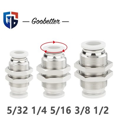 Schott gerade Durchführungs Steckverbindung Imperial Range 5/32 1/4 5/16 3/8 1/2