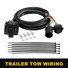 7 Pin 7 Way Trailer Wiring Harness Extension Connectors Truck Bed RV Wiring Plug