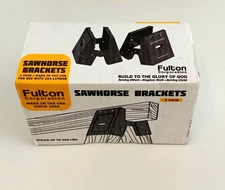 FULTON Corporation Steel Sawhorse Bracket, 500lbs 2 Pack 400SHB USA