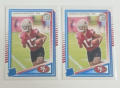 Jordan Watkins RC Lot (2) Donruss Rates Rookie Base Rookie