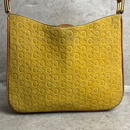 Guter Zustand CELINE Celine One Schultertasche Beuteltasche Tasche Allover C Macadam Muster - Bild 3 von 9