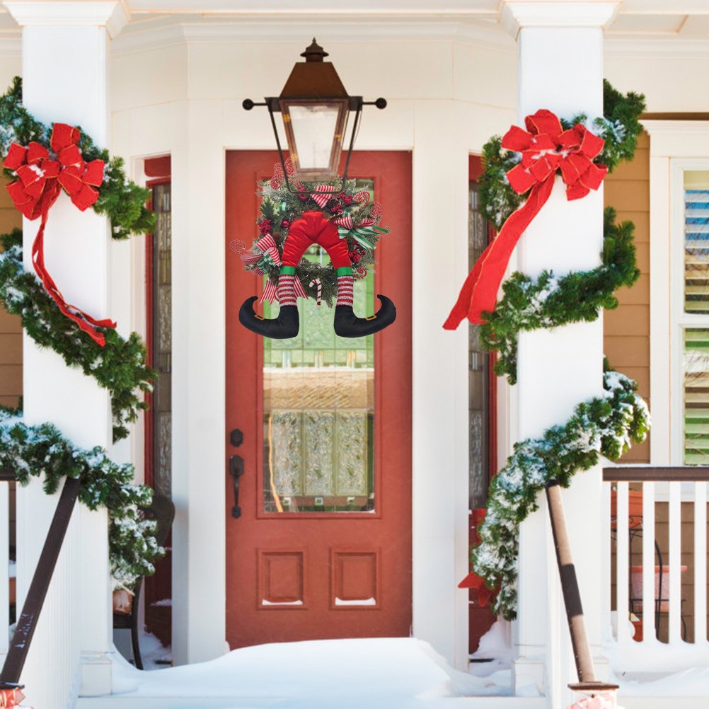 Christmas Door Wreath Christmas Thief Xmas Garland Xmas Door Hanger For Window O