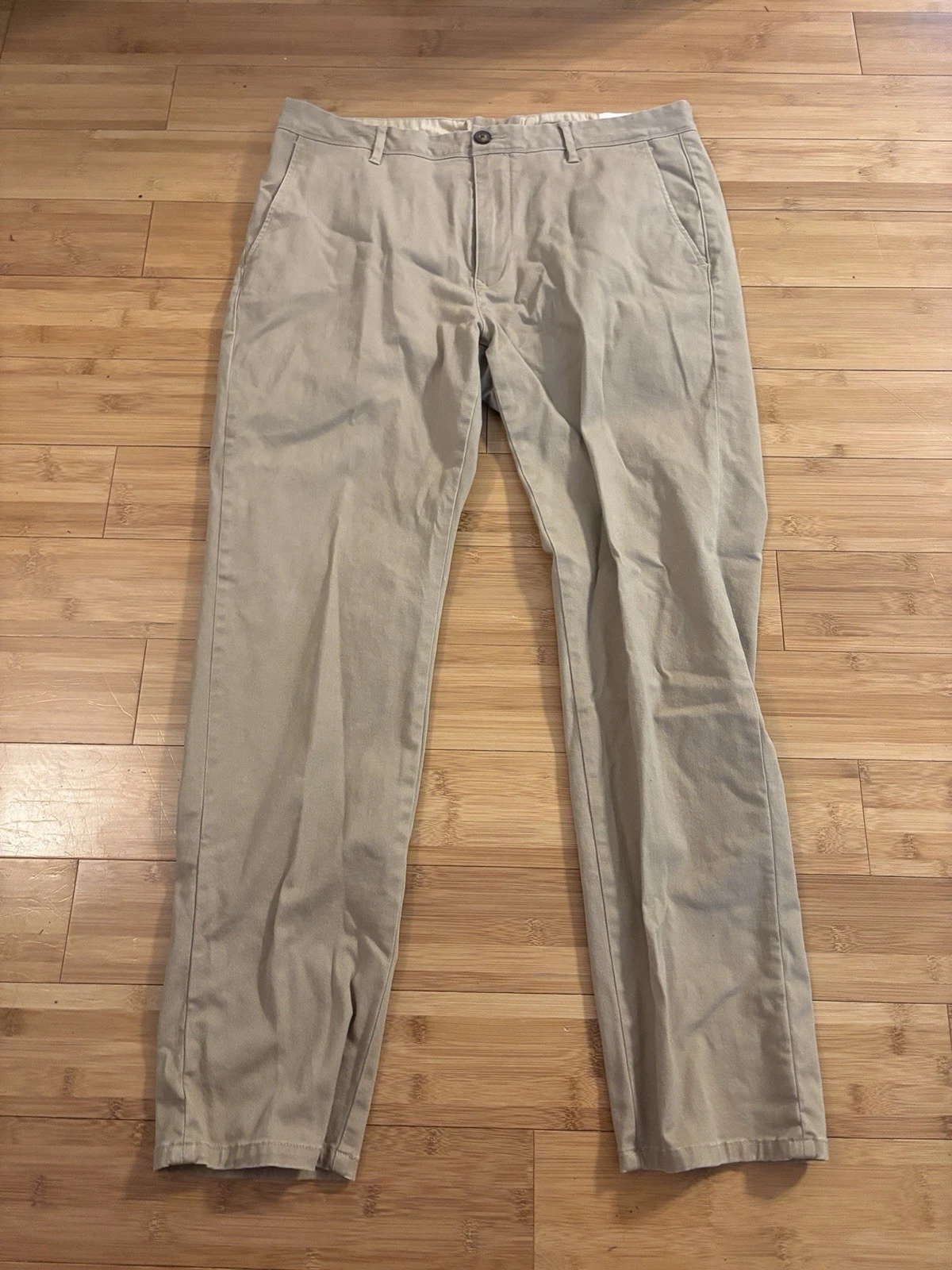 Mott & Bow The Twill Chino Charles Khaki Tan Men's Pant - Size 34x30