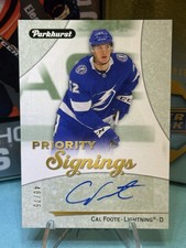 2023-24 Upper Deck Spring Expo Priority Signings Cal Foote Auto /75 Auto Rc ?