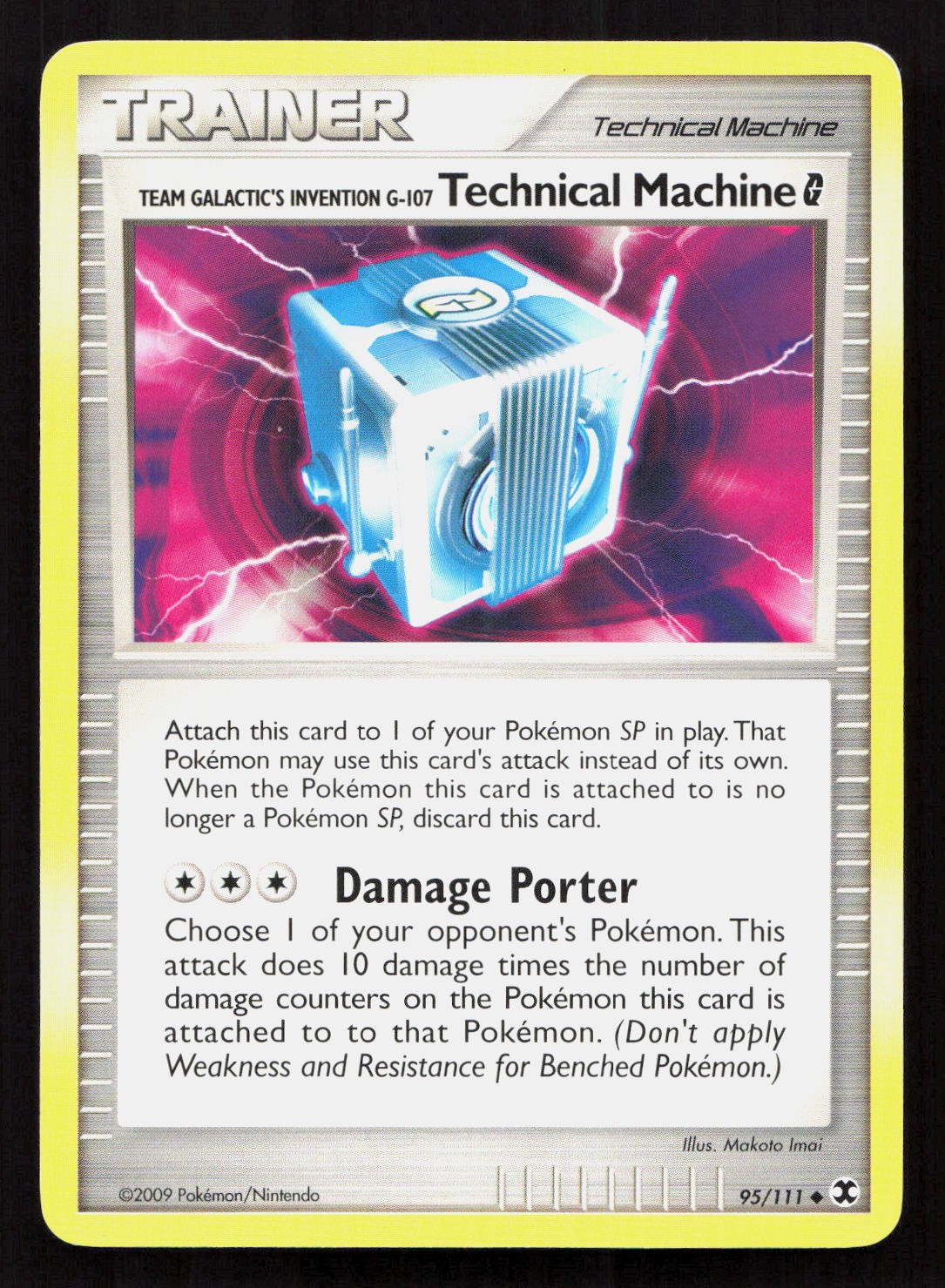 TEAM GALACTIC'S INVENTION G-107 TECHNICAL MACHINE G 95/111 Pokemon RISING RIVALS