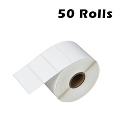 50 ROLLS 2''X1'' 1300/RL Direct Thermal Labels For Zebra LP2824 2422 2844 ZP450