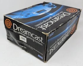 Sega Dreamcast Console Bundle w/ Water Damaged Box - Tested & Working!
