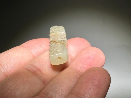 Rare Warring States 战国 Period Old Jade Carved Dragon "Le Zi" Pendant L 5.0 cm - Picture 20 of 21