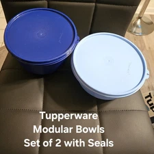 Tupperware Modular Bowl Set Of 2 With Seals