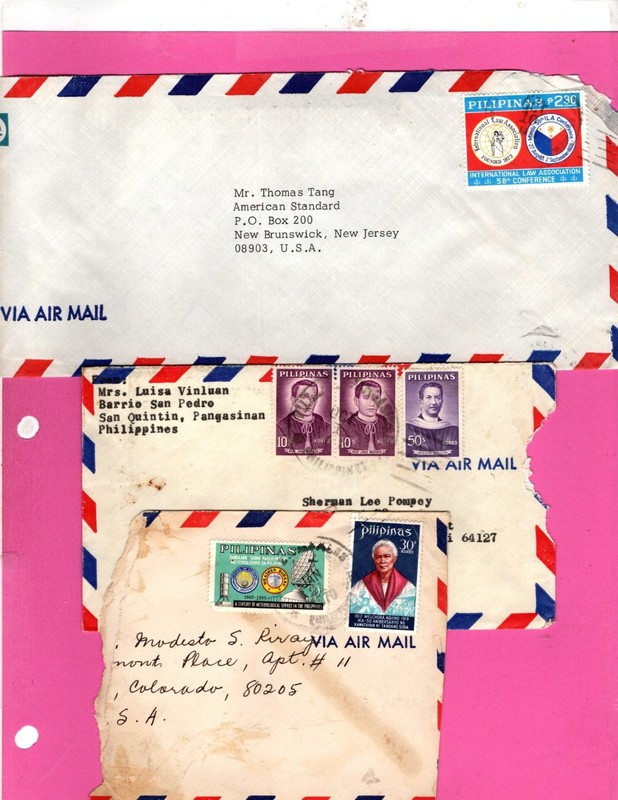 Philippines there covers to the USA , (1689 box