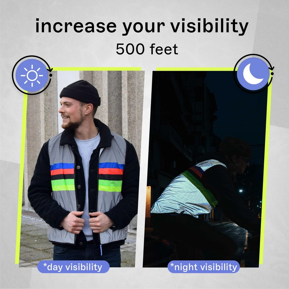 Darkchamp Size 12-14 - Sleeveless Reflective Vest - Breathable Sweat-Proof Re... - Image 4 of 4