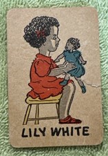 1930s Old Maid by Russell Library Of Games Replacement Card Lily White