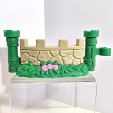 Little People Castle Stone Wall Fence Pink Flowers Lil Kingdom Replacement