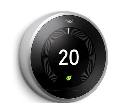 Goggle Nest 3rd Gen Smart Learning Thermostat T3007ES Stainless Steel