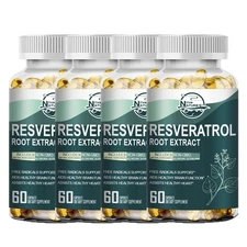 High Purity Resveratrol Capsules 50% Trans-Resveratrol Reservatrol Supplement -