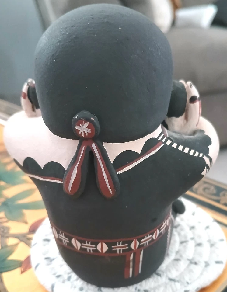 I. Ortiz Cochiti Pueblo Storyteller - Tema de cuentos de miedo para 6 niños, firmado Foto 4 de 4