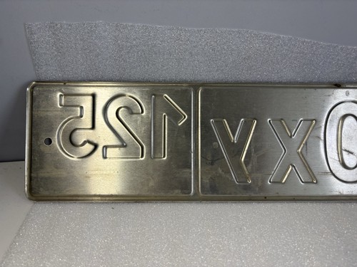 Russia Russian Number License Plate Genuine Used Condition - State Code 125 - Picture 5 of 6