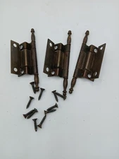 Vintage Lot Of 3 Howard Miller Grandfather Clock Cabinet Door Hinges Parts 