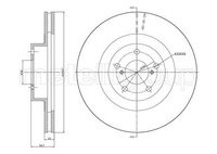 2X Metelli Bremsscheibe 23-1132C Passend FüR Subaru Toyota