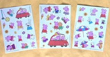 Peppa Pig Sticker Sheet/ Lot Of 3 Sheets