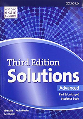 Solutions: Advanced: Student's Book B Units 4-6: Leadin - Paperback / softback N
