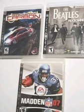 Need for Speed: Carbon (Sony PlayStation 3, 2006) PS3 Complete Madden 07 Beatles