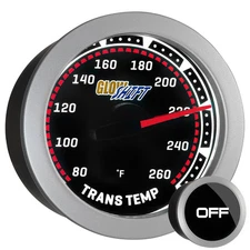 52mm GLOWSHIFT TINTED TRANSMISSION TRANS TEMPERATURE 80 - 260� F TEMP GAUGE KIT