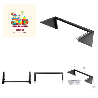 com 4U Wall Mount Patch Panel Bracket - 19 inch Steel Vertical Mounting Rack ...