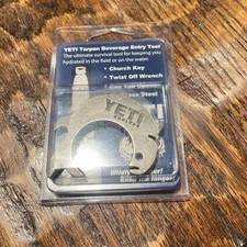 New YETI Tarpon Beverage Entry Tool Church Key Twist Off Can Tab Bottle Opener
