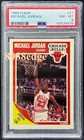 1989-90 FLEER BASKETBALL CARD: MICHAEL JORDAN #21 CHICAGO BULLS SLAM PSA 8 NM-MT