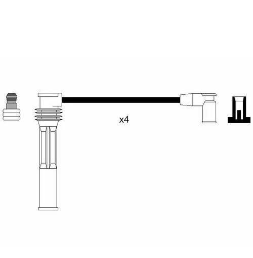 Ignition Lead Set Fits Renault Clio MK II 2.0 16V Sport 172 182 HT Spark Plug - Image 2 of 2