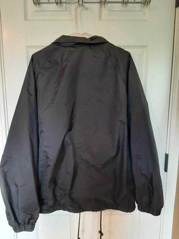 Vintage Franklin Sports Warmup Jacket Snap Button Black Baseball Jacket Large - Image 2 of 4