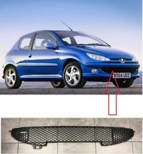 PEUGEOT 206 1998 - 2006 FRONT BUMPER LOWER CENTRE GRILLE SPORT HONEYCOMBE TYPE