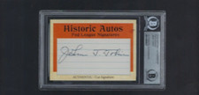 2019 Historic Auto Federal League Jack Tobin Cut Auto Autograph Beckett