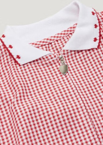 Girls School Dress Uniform Gingham Short Sleeve Matalan Collared Kids Childrens - Picture 7 of 9