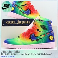 J Balvin × Nike Air Jordan 1 High OG Rainbow DC3481-900 Men’s US4-14 NEW
