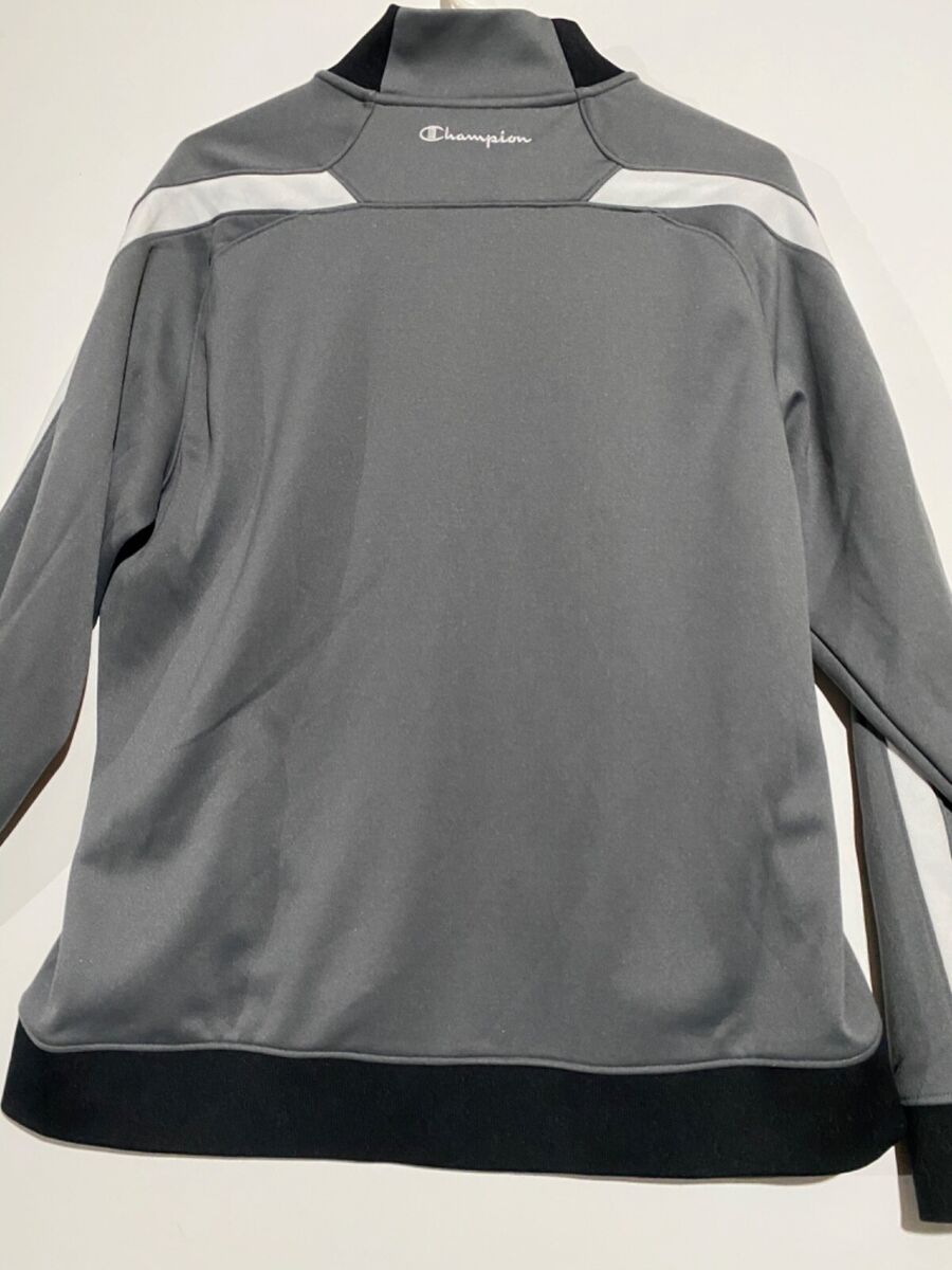 Men's Old School Champion Black/Gray/White Track jacket Men's Old School Champion Black/Gray/White Track jacket