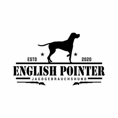 English Pointer Aufkleber Auto Hund Jäger Jagd Pointer Sticker Jagdgebrauchshund