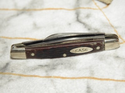 1974 VINTAGE CASE XX USA #6327 SMALL STOCKMAN 3-BLADE KNIFE | eBay