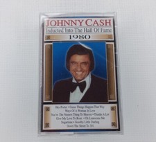 Johnny Cash Country Music Hall of Fame Induction 1980 Cassette 2000 King New