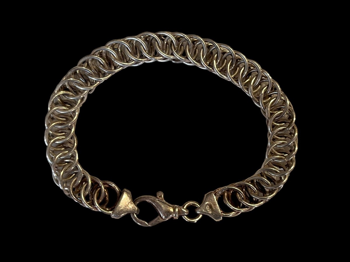 アクセサリー vintage silver925 snake chain bracelet Vintage Snake STERLING SILVER 925 Chain Link BRACELET Italy 7-1/2